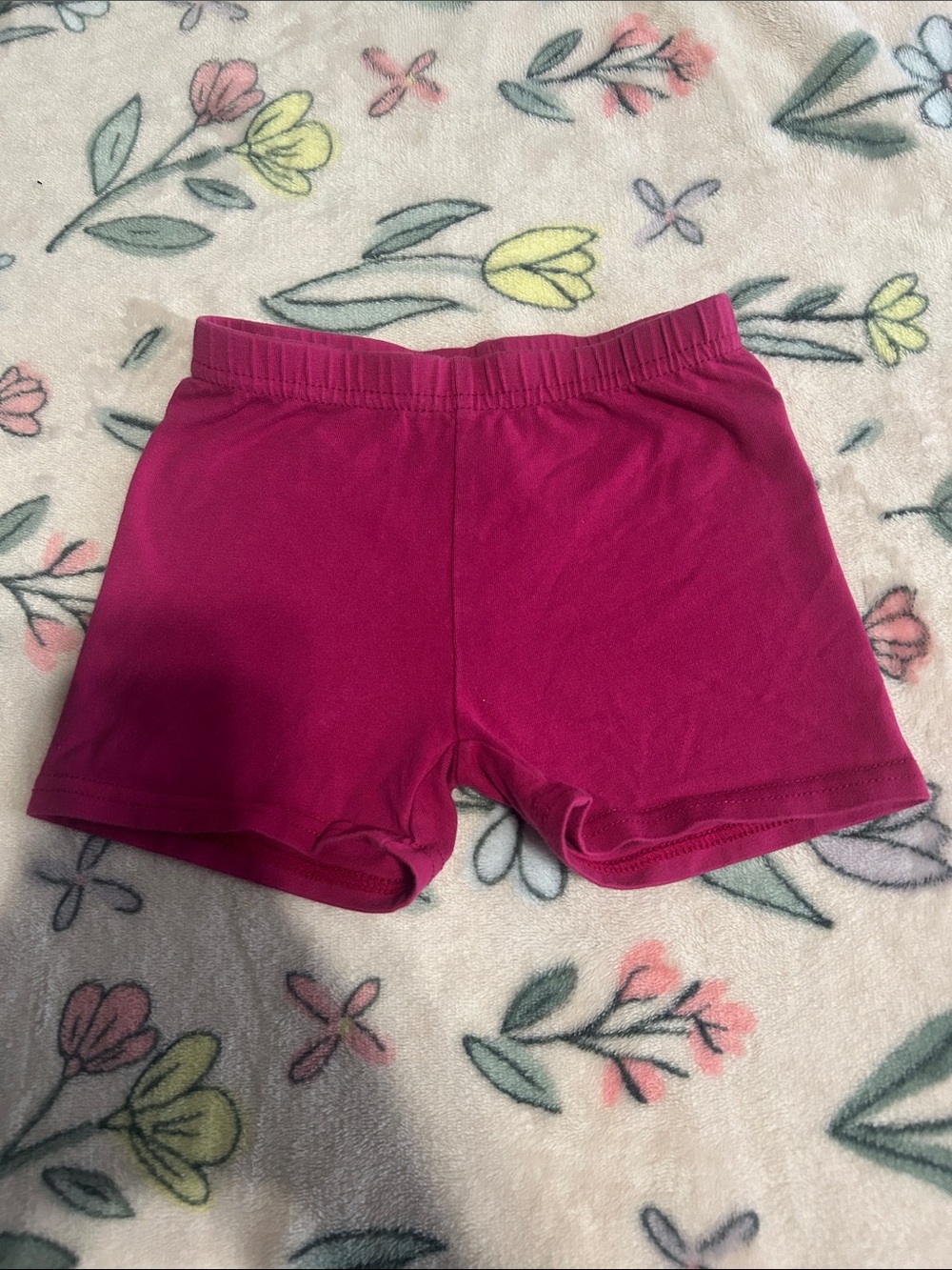 Girls' Fuchsia Stretch Knit Shorts